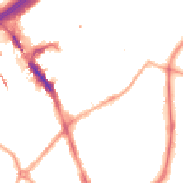 Night-time road noise heatmap for SK1 3FX
