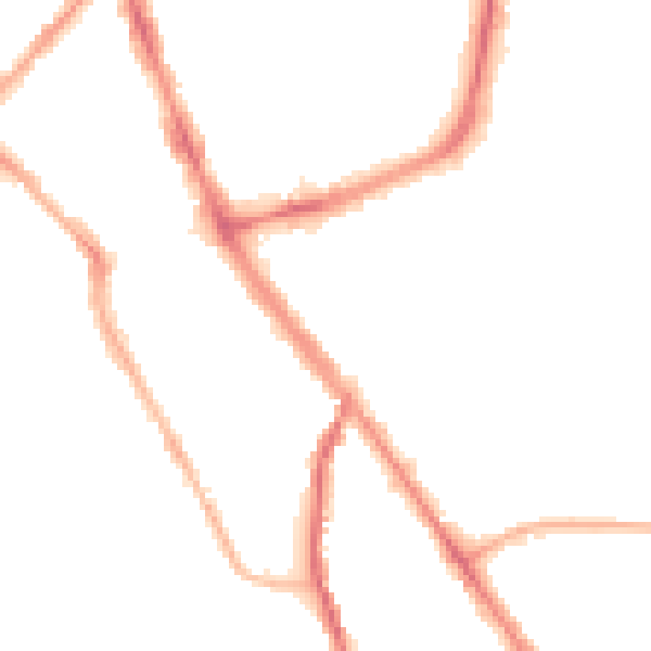 Night-time road noise heatmap for SK1 3QY
