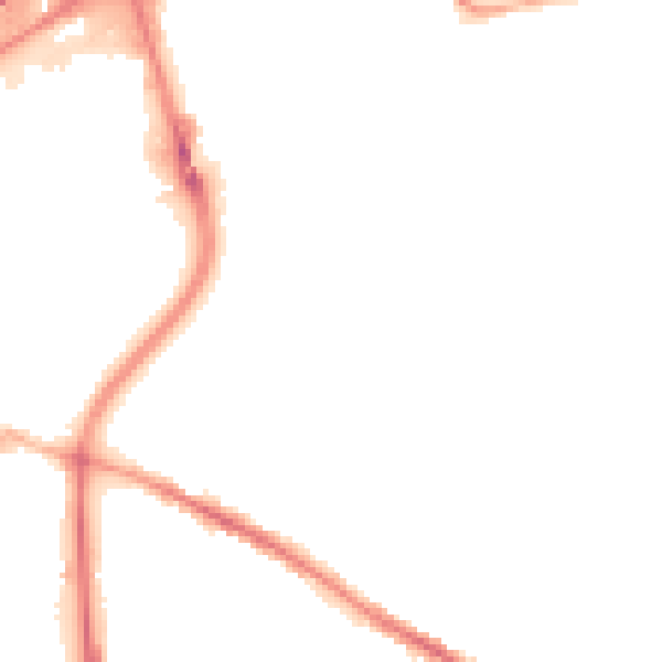 Night-time road noise heatmap for SK1 4AR