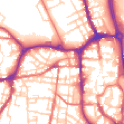 Daytime road noise heatmap for SK10 1AT