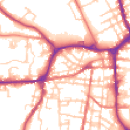 Daytime road noise heatmap for SK10 1BE