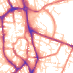 Daytime road noise heatmap for SK10 1FZ