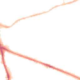 Night-time road noise heatmap for SK10 1HY