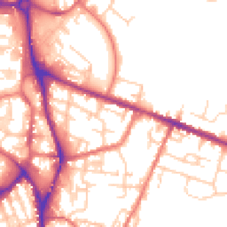Daytime road noise heatmap for SK10 1NH