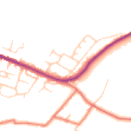 Daytime road noise heatmap for SK10 1QR