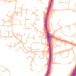 Daytime road noise heatmap for SK10 2JT