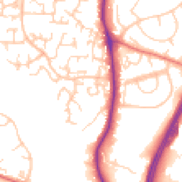 Daytime road noise heatmap for SK10 2LF