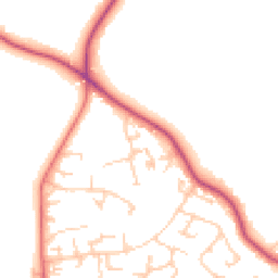 Daytime road noise heatmap for SK10 3EE