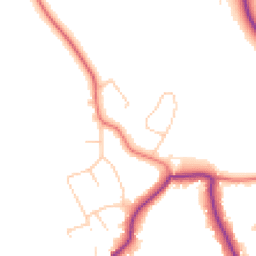 Daytime road noise heatmap for SK10 4HU