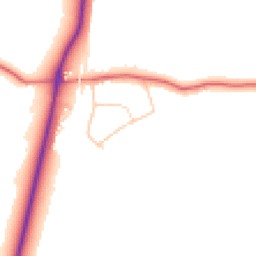 Daytime road noise heatmap for SK10 4ND