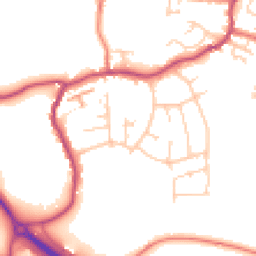 Daytime road noise heatmap for SK10 5AE