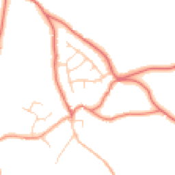 Daytime road noise heatmap for SK11 0EH