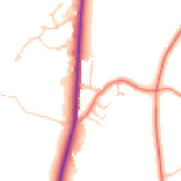 Daytime road noise heatmap for SK11 0LG