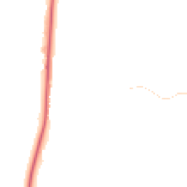 Night-time road noise heatmap for SK11 0LJ