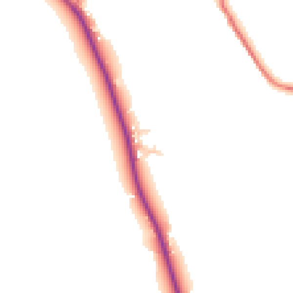 Daytime road noise heatmap for SK11 0PL