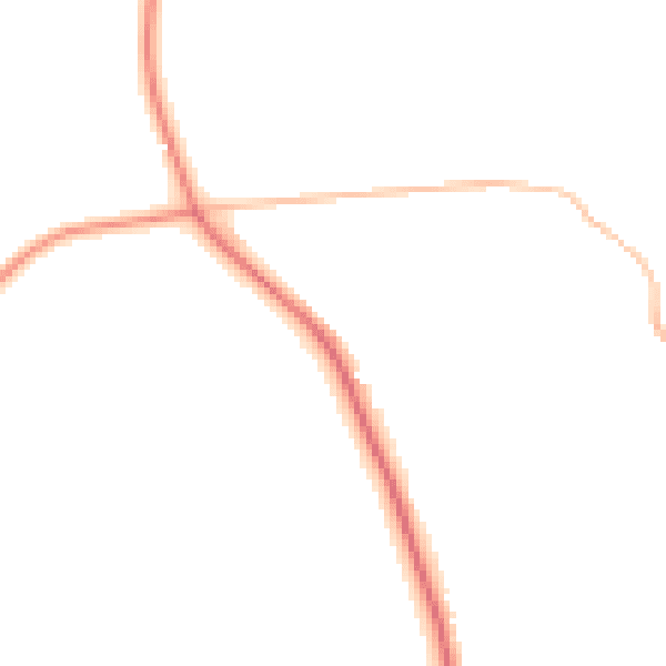 Night-time road noise heatmap for SK11 0QD