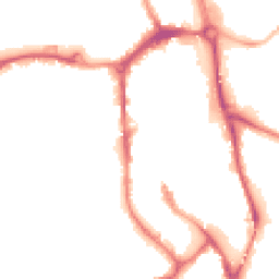 Night-time road noise heatmap for SK11 6AF