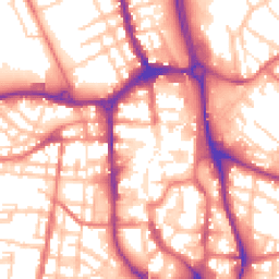 Daytime road noise heatmap for SK11 6BX