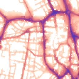Daytime road noise heatmap for SK11 6EF