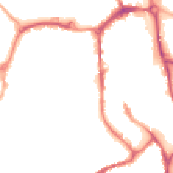 Night-time road noise heatmap for SK11 6GD