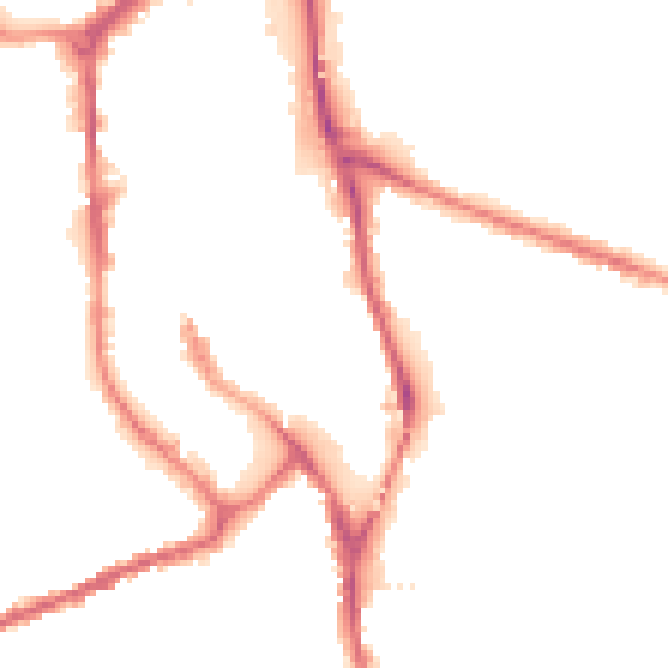Night-time road noise heatmap for SK11 6HS