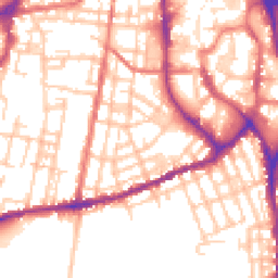 Daytime road noise heatmap for SK11 6XW