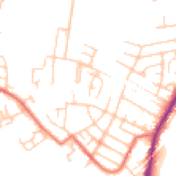 Daytime road noise heatmap for SK11 8BY