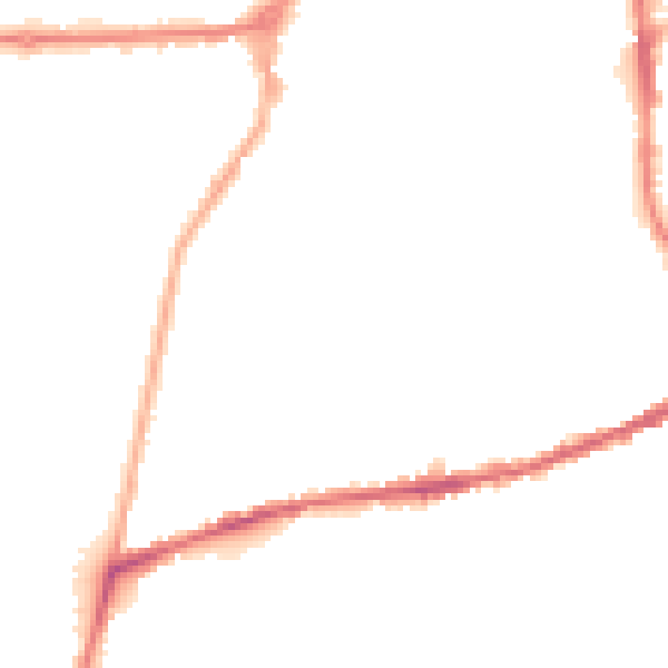 Night-time road noise heatmap for SK11 8EL