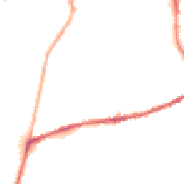 Night-time road noise heatmap for SK11 8EY