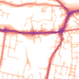 Daytime road noise heatmap for SK11 8WE