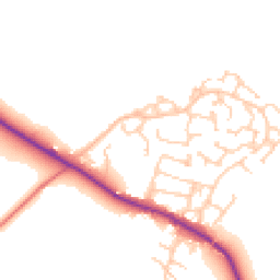 Daytime road noise heatmap for SK11 9BZ