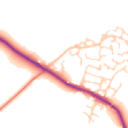 Daytime road noise heatmap for SK11 9EB