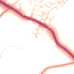 Daytime road noise heatmap for SK11 9FU