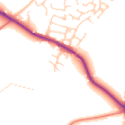 Daytime road noise heatmap for SK11 9FW