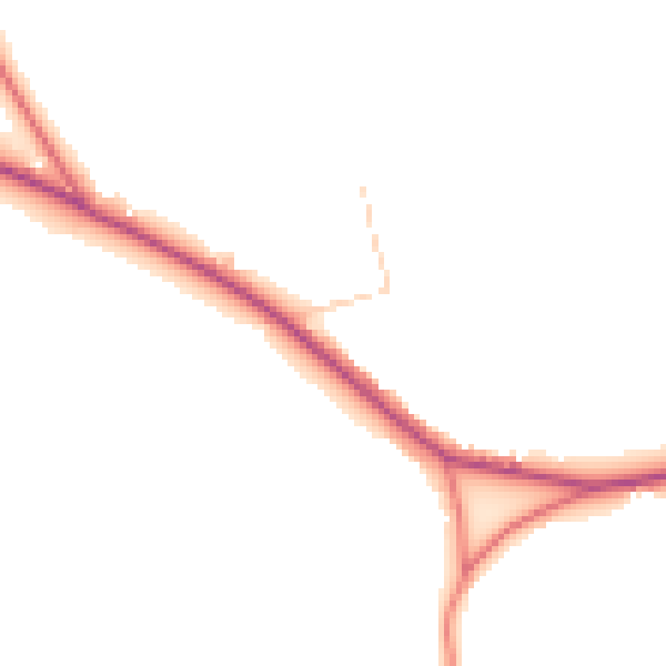 Daytime road noise heatmap for SK11 9FY