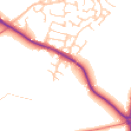 Daytime road noise heatmap for SK11 9FZ