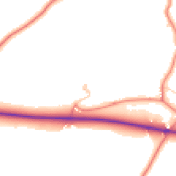 Daytime road noise heatmap for SK11 9GD
