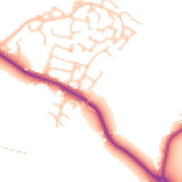 Daytime road noise heatmap for SK11 9GG
