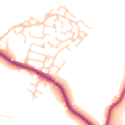 Daytime road noise heatmap for SK11 9GH
