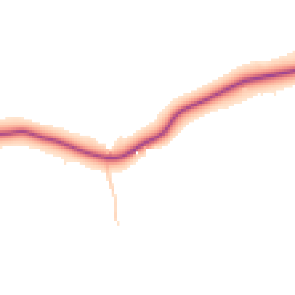 Daytime road noise heatmap for SK11 9JN