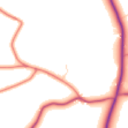 Daytime road noise heatmap for SK11 9LQ