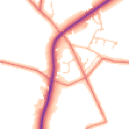 Daytime road noise heatmap for SK11 9RB