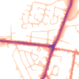 Daytime road noise heatmap for SK12 1AE