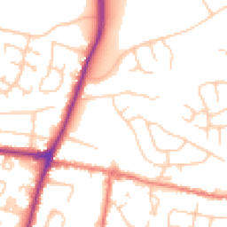 Daytime road noise heatmap for SK12 1AJ