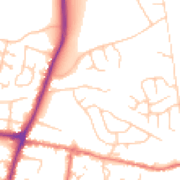 Daytime road noise heatmap for SK12 1BB