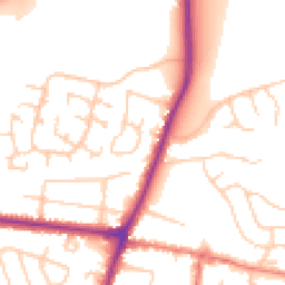 Daytime road noise heatmap for SK12 1BL