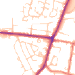 Daytime road noise heatmap for SK12 1EU