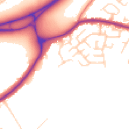 Daytime road noise heatmap for SK12 1FL