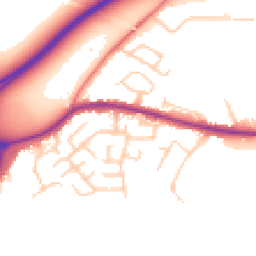 Daytime road noise heatmap for SK12 1HS