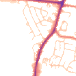 Daytime road noise heatmap for SK12 1JB